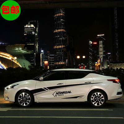 新款蓝鸟车贴 汽车拉花 轩逸 新阳光改装个性车