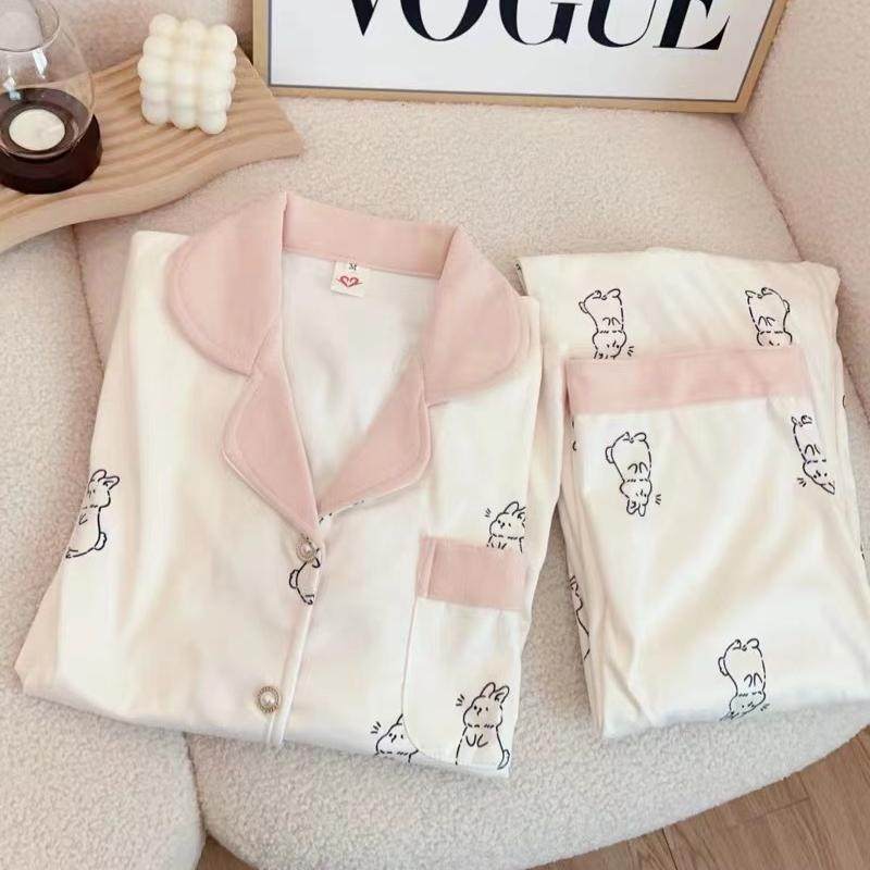 德绒睡衣女秋冬季爆款兔子珊瑚绒加绒加厚春秋保暖卡通家居服套装,女士内衣/男士内衣/家居服,睡衣/家居服套装,淘宝优惠券,粉丝福利购,淘宝优惠卷