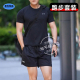 夏季 短裤 新款 短袖 男子吸湿排汗健身休闲运动套装 安德玛UA速干套装