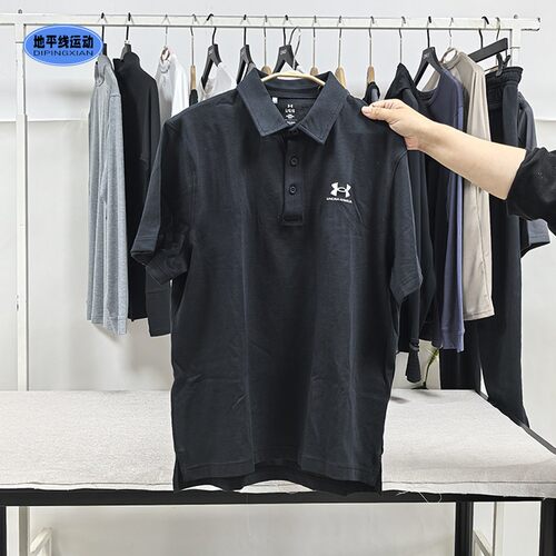 安德玛POLO衫男士夏季休闲高尔夫刺绣logo运动翻领短袖1386608AD