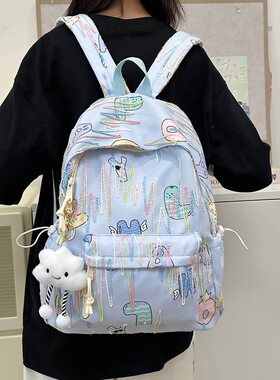 旅行大师2024新款日系 ins风轻便休闲高中初中生大学生女生双肩包