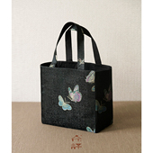 茶译 非遗宋锦真丝 新中式 国风 桑蚕丝手提包托特百搭特