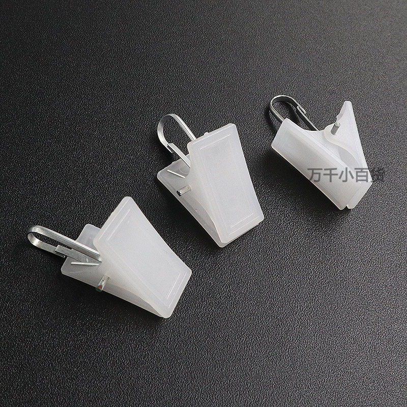 塑料窗帘夹子白色小夹子内衣夹挂钩环配件床帘夹扣强齿力按扣型夹,居家布艺,窗帘扣,淘宝优惠券,粉丝福利购,淘宝优惠卷