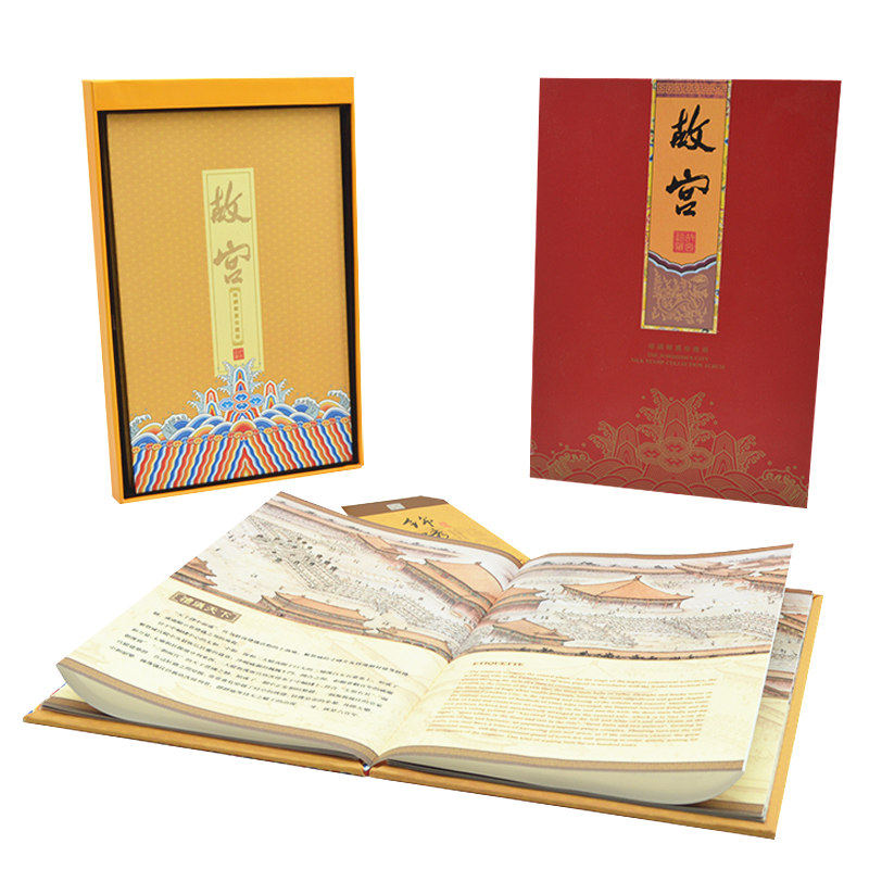 北京纪念品真丝丝绸画册故宫全景图中国特色送老外事商务会议礼品