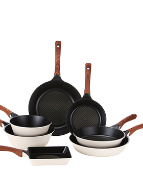 韩国进口PN钻石马白不粘锅炒锅煎锅电磁炉煤气灶通用平底多用轻便