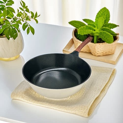 韩国进口钛金石墨烯爱合米不粘锅升级30cm炒锅家用轻便网红不粘锅