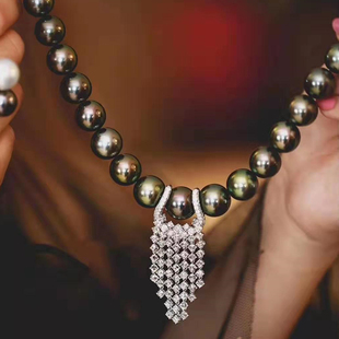 diy配件手工串珠材料珍珠毛衣链连接卡扣银扣子项链长款流苏扣头