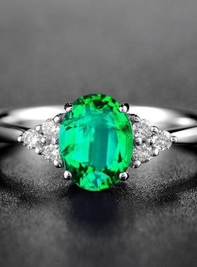 镶嵌锆石活口指环仿真天然女