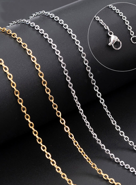 diy镀金手工百搭配饰十字链