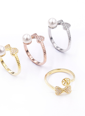 s925半银 戒指托