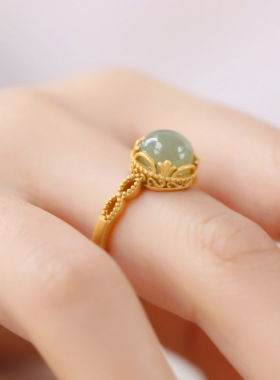 宫廷风流行复古开口戒指饰品