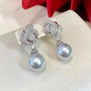 复古简约精美气质耳钉耳环耳坠空托巴洛克耳饰托diy饰品珍珠配件