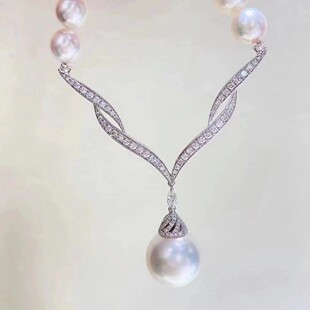 新款毛衣链项链长款连接扣头珍珠吊坠扣配件DIY饰品配饰手工材料