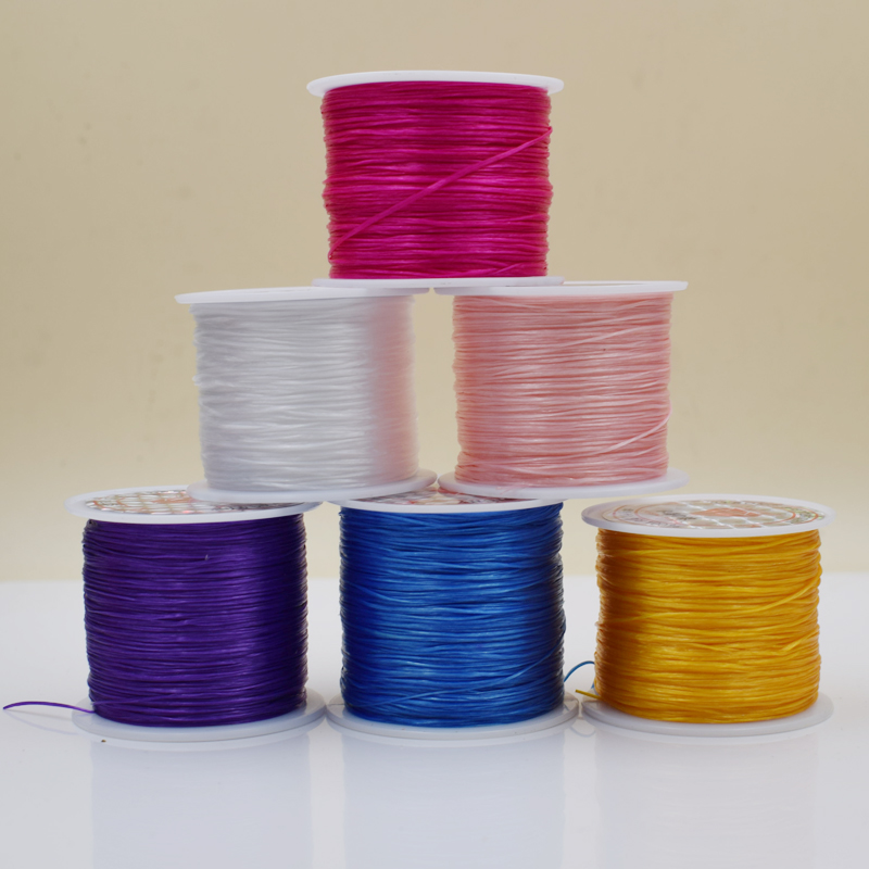 穿手链的皮筋手串绳穿珠子的弹力线串珠绳手链线接发水晶线佛大卷