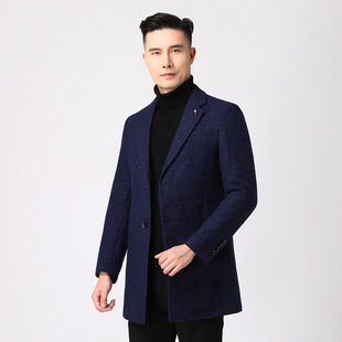 领单排扣休闲羊毛中长款 海剪撤柜清仓男装 西装 男士 毛呢大衣 秋冬季