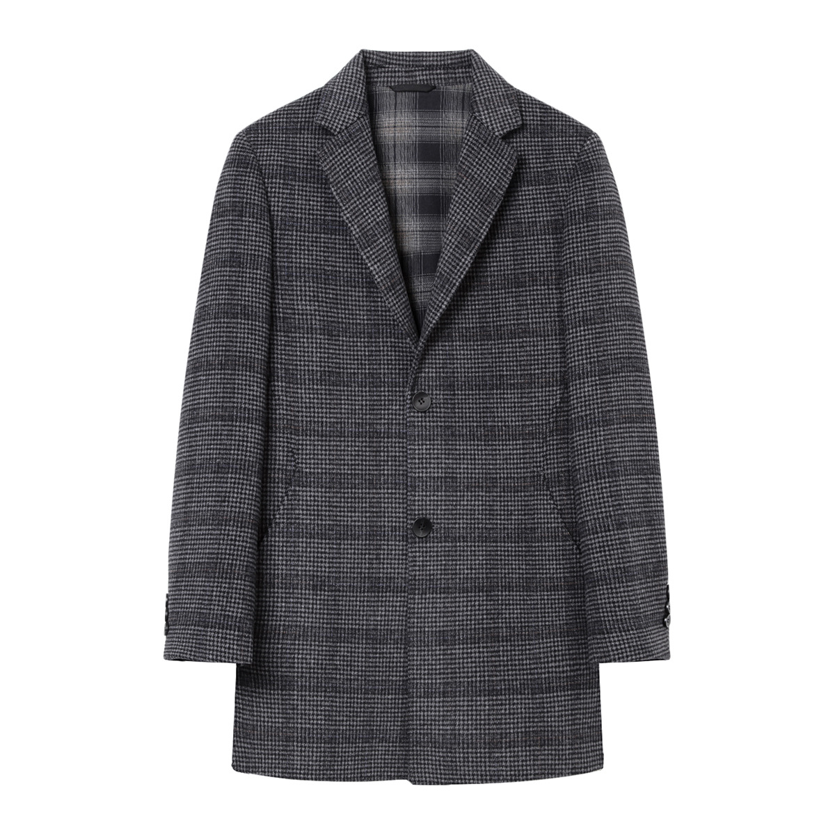 商务休闲中长款双面呢大衣