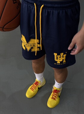 UHBALLER® x NCAA®IP联名款美式短裤 四所篮球传奇名校 不过膝