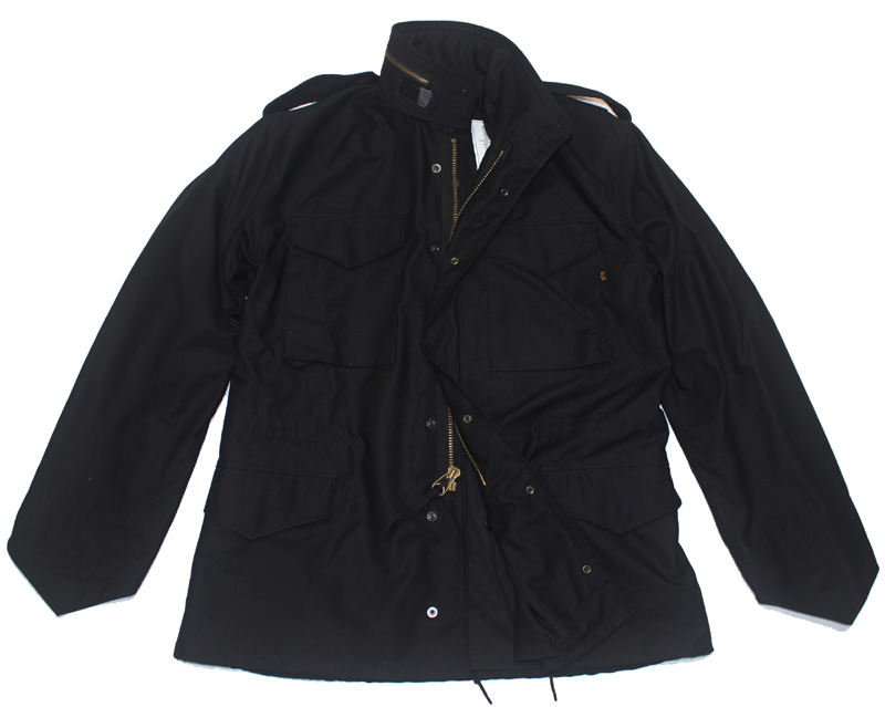 美国经典黑色M65风衣户外摄影立领中长款休闲时尚商务男装