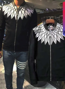 1折秋季走秀款橱窗款天使之翼拉链开衫男士卫衣外套15608 P20