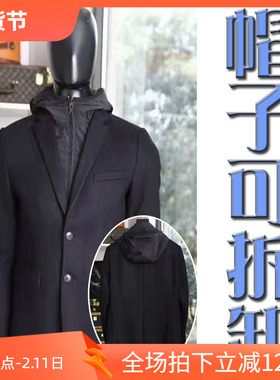 镇店之宝3折冬季厚款保暖进口羊毛男休闲西装外套单西 84509 P140