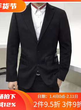 镇店之宝3折秋季进口羊毛呢面料修身商务男士西装 04512 P120