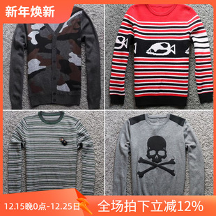 套头圆领毛衣 奢华刺绣柔软男士 3001 3006 3009 1折冬季 7005 厚款