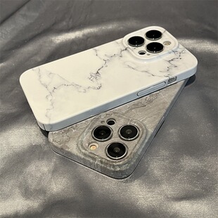 大理石纹适用于苹果17promax手机壳17air新款iphone16/15/14高级13pro菲林壳12创意男女x简约11小众硬套8plus