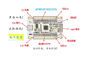 APM32F103C8T6核心板APM32F103C8T6开发板APM32F103C8T6系统板
