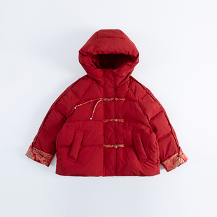 【专柜同款】Singira女童国风新年盘扣羽绒服拜年服宽松新潮