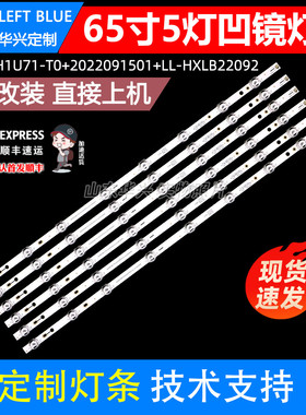 鲁至适用海信65V1K-S灯条HD650H1U71-T0+2022091501+LL-HXLB22092