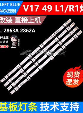 鲁至适用LG 49LG65CJ-CA灯条6916L-2862A/B 2863A/B 2862C/D/F/G