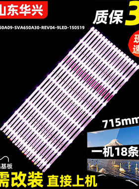 鲁至适用索尼SVA650A09-SVA650A30-REV04-9LED-150519 65寸灯条