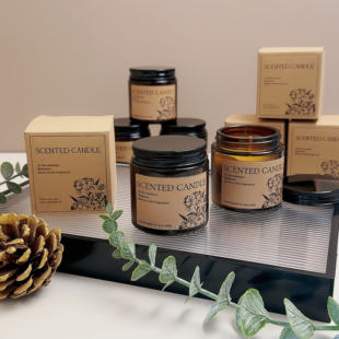 植物精油香薰蜡烛熏香礼盒香氛伴手无烟小众室内应急防灾睡眠浪漫