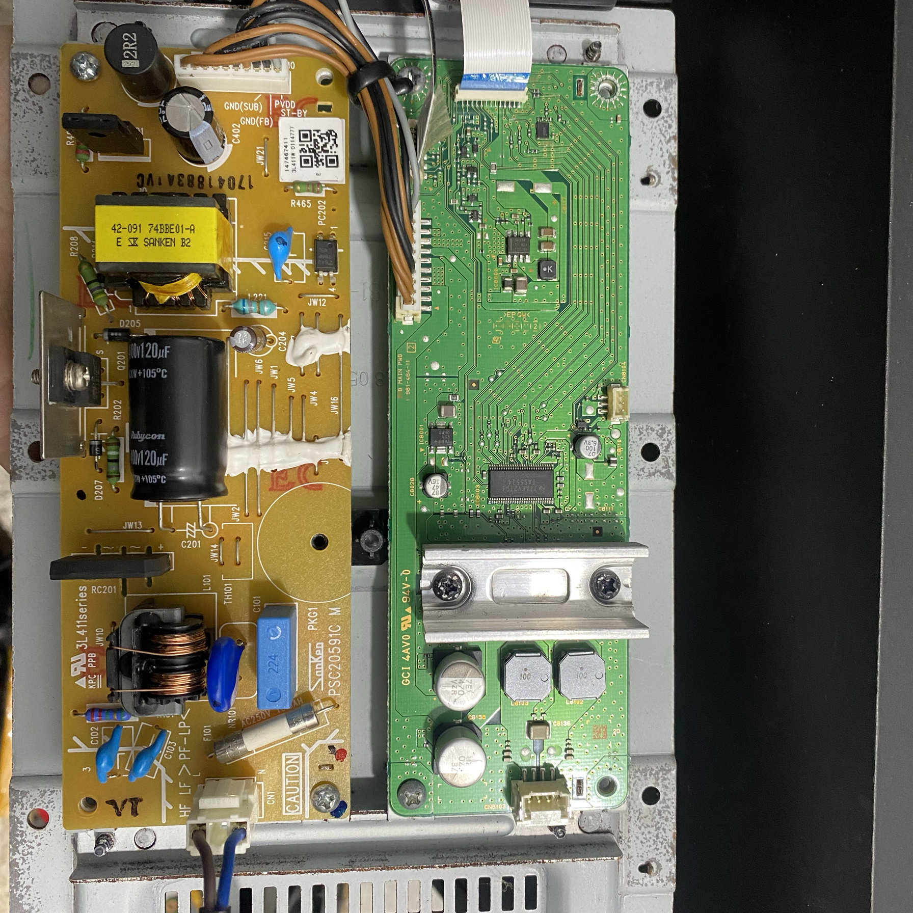 维修索尼HT-CT290，HT-CT390低音炮主板，电源板1-981-464-11