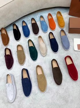顶版品质Loro夏季Pian男鞋纯原软底乐福鞋一脚蹬平底休闲男单鞋