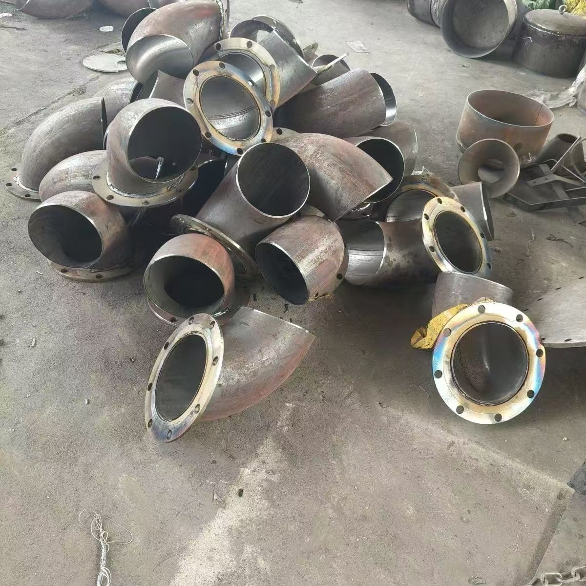 钢制管件单法兰双法兰弯头带径法兰片加工定制各种碳钢焊接管件