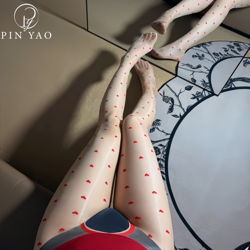 极光爱心超薄0D油光爱心打底袜