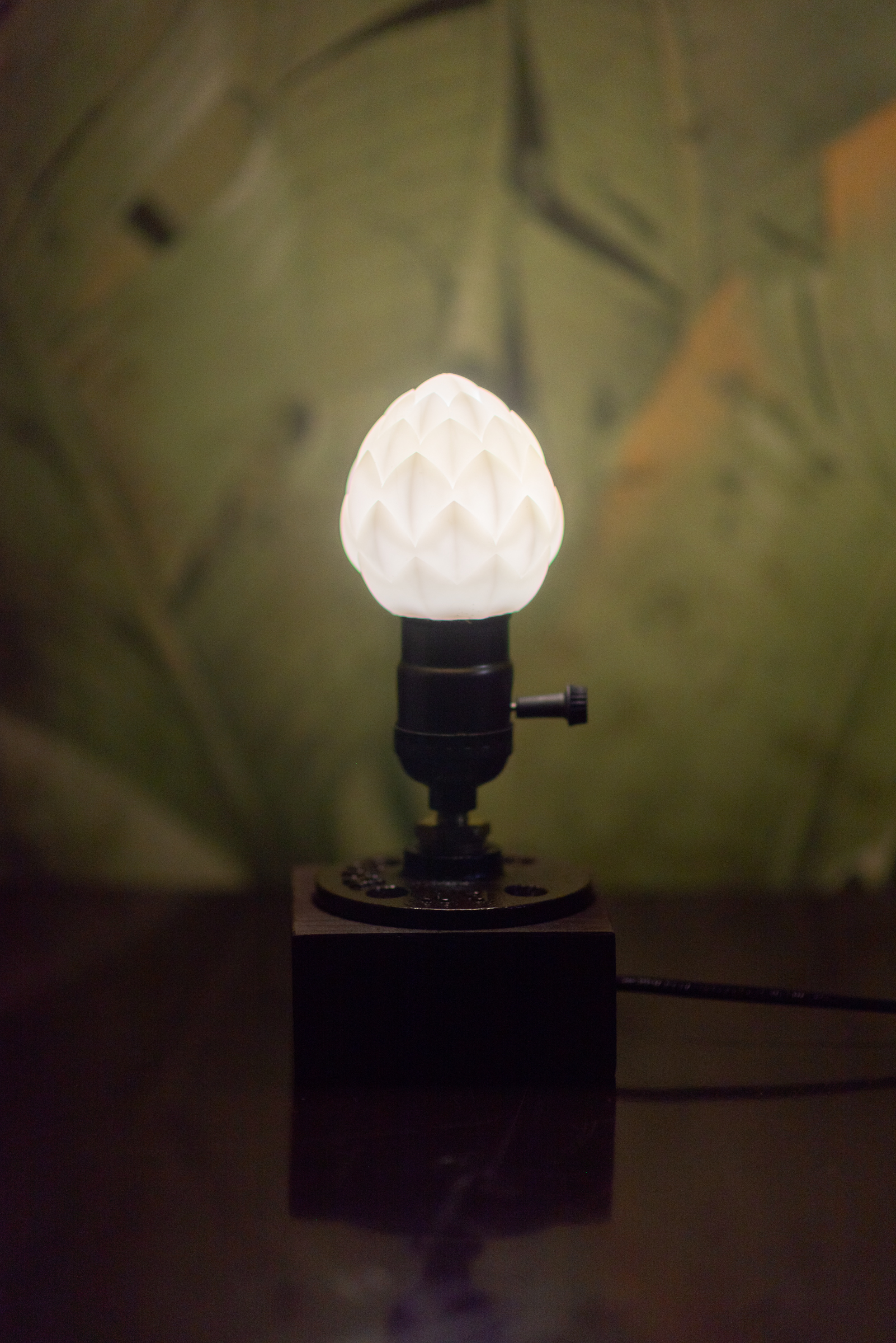 光亮花台灯复古实木台灯氛围床头灯塞尔达传说王国之泪周边