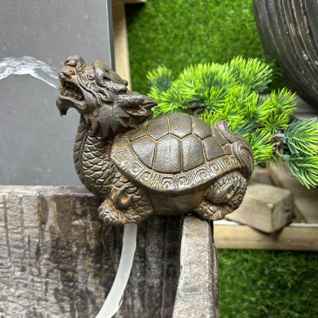 中国风禅意复古风小龙鬼鱼缸流水摆件,家居饰品,装饰摆件,淘宝优惠券,粉丝福利购,淘宝优惠卷