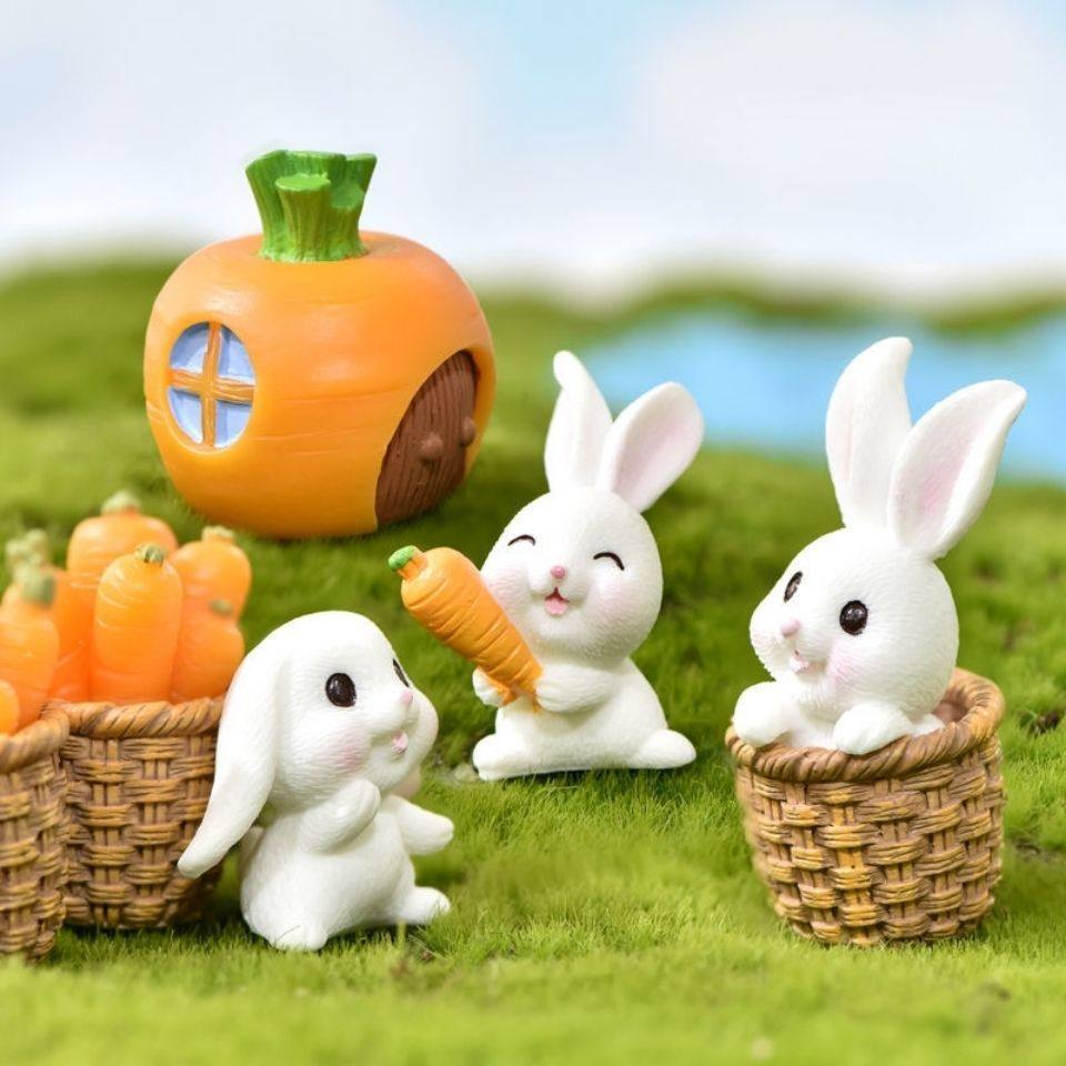 幸福海藻球marimo生态瓶盆栽微景观趣味diy装饰摆件兔子可爱造景