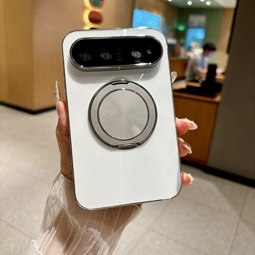 360°旋转磁吸带支架适用华为pura x view阔直屏手机壳新款镭射极光CD纹全包防摔puraxview高级女款磨砂外壳
