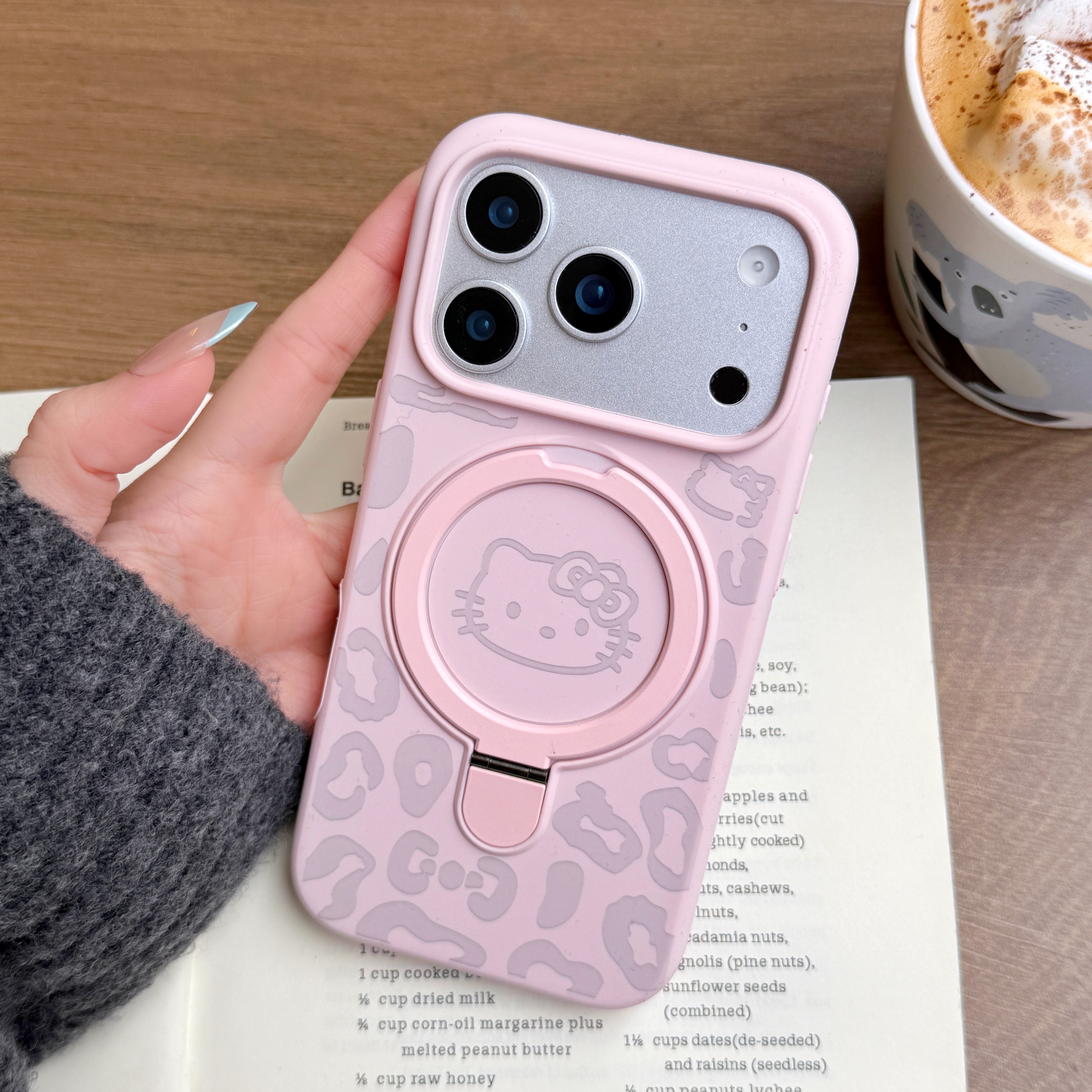 磁吸支架适用iPhone17promax手机壳新款iPhone16豹纹KT猫15相机按键全包14液态硅胶保护套13防摔12高颜值女款