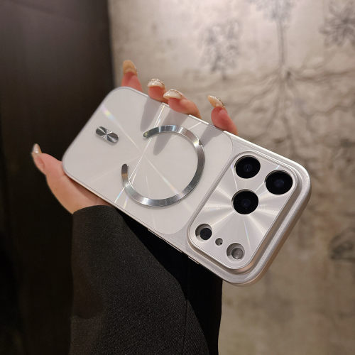 极光磁吸CD纹适用苹果17promax手机壳iPhone16新款秒变17大视窗15全包防摔14pm纯色超火保护套ip13高级感女款
