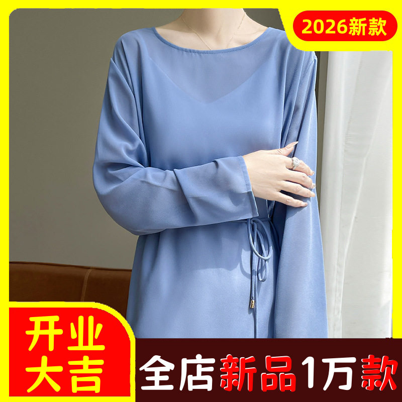 2026年夏季新款乔其纱轻薄微透中