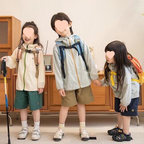 男女童2026夏季撞色清凉儿童防晒