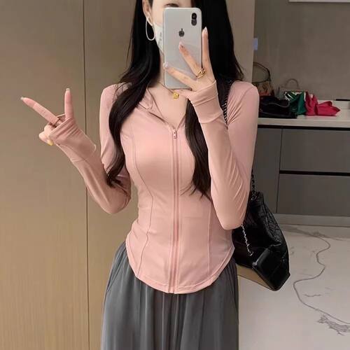 冰丝超薄皮肤衣防晒衣女连帽开衫