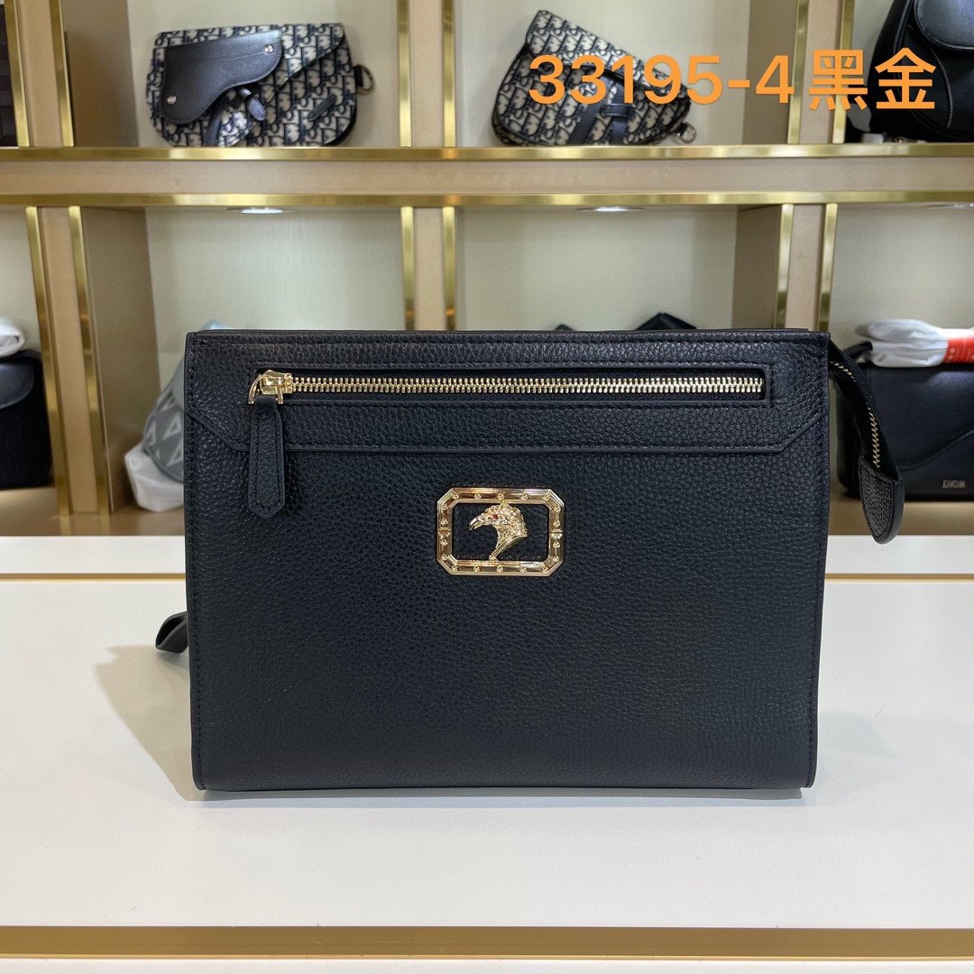 老鹰头男士百搭手拿包新款时尚潮流真皮手抓包个性休闲钱夹手包