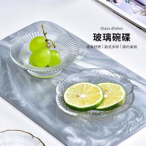 法兰晶日式金边玻璃调料碟调味蘸料碟醋酱油碟家用美容院精油碟
