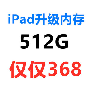 ipadmini24air1扩容pro扩容量256G换64G升级128G内存增加硬盘512G