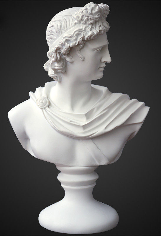 石膏像 阿波罗胸像素描美术生画室专用专业美术教具艺术雕塑